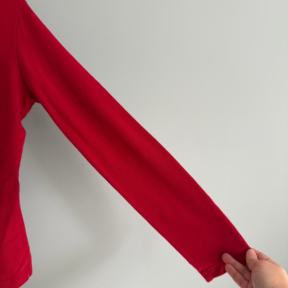 Lacoste Devanlay Vibrant Red Classic Preppy Collared Long Sleeve Polo Shirt - Picture 6 of 15